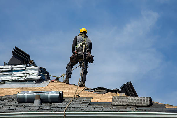 Professional Gutter Installation technician working in Mount Morris, PA
